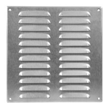 Ventilrist med netting 280 x 280 mm - galvanisert